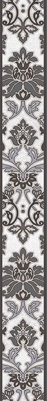 Декор Плитка Intercerama Capriccio бордюр вертикальный серый (БВ156071)
