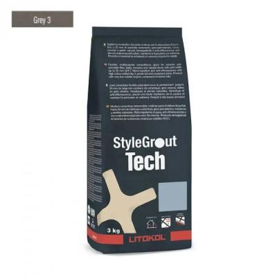 Фуга для швов Litokol Stylegrout Tech SGTCHGRY30063 3 кг GREY 3 серый