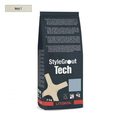 Фуга для швів Litokol Stylegrout Tech SGTCHIVR10063 3 кг IVORY 1 айворі