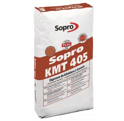 Кладочный раствор с трассом для клинкера Sopro КМТ 405 (красно-коричневый) 25кг