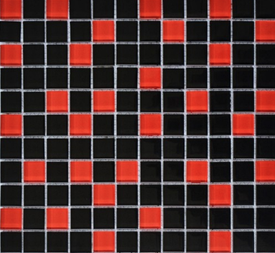 Мозаика Grand Kerama микс красно-черный 758
