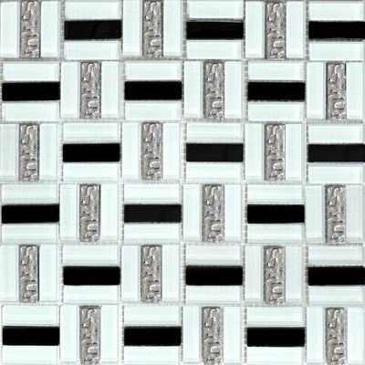 Мозаика Grand Kerama Трино чорно-белая 1077