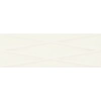 Плитка Opoczno Meridian White Lines Structure Glossy 25x75