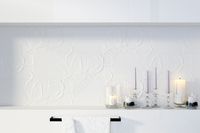 Плитка Opoczno Structure Pattern White glossy зображення 1