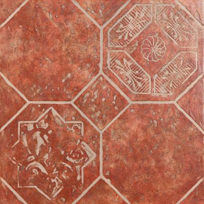 Плитка Zeus Ceramica Decorato Octagon Rosso 45*45 (zwxv82)