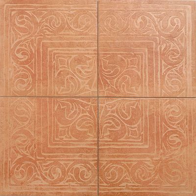 Декор Zeus Ceramica з 4-х плиток rosa (rax27)