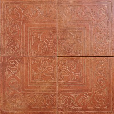 Декор Zeus Ceramica з 4-х плиток rosso (rax22)