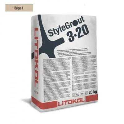 Фуга для швів Litokol Stylegrout SG320BGE10020 20 кг BEIGE 1 Бежевий