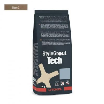 Фуга для швов Litokol Stylegrout Tech SGTCHBGE30063 3 кг BEIGE 3 бежевый