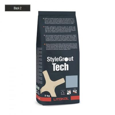 Фуга для швов Litokol Stylegrout Tech SGTCHBLK20063 3 кг BLACK 2 черный