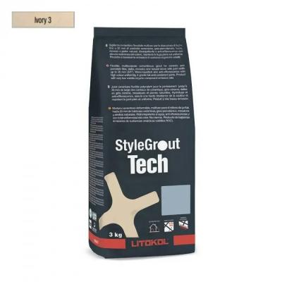 Фуга для швів Litokol Stylegrout Tech SGTCHIVR30063 3 кг IVORY 3 айворі