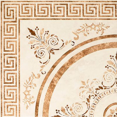 Плитка Click Ceramica BAHREIN ROSETON MARRON 45х45