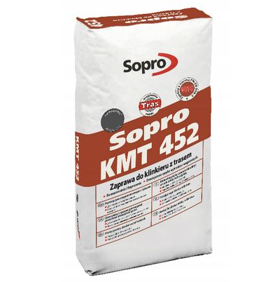 Кладочный раствор с трассом для клинкера Sopro КМТ 452/25 (темно-серый) 25кг