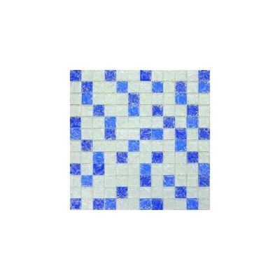 Мозаика Grand Kerama микс белый голубой синий колотый 803
