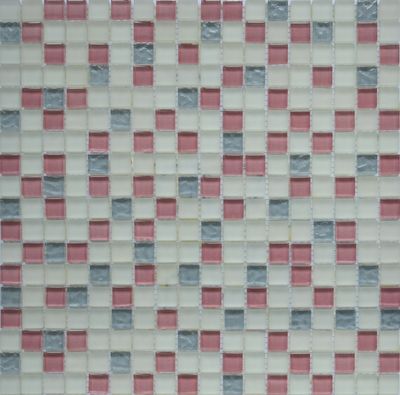 Мозаика Grand Kerama микс розовый-белый-серый 581