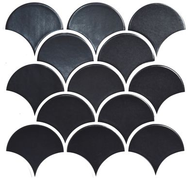 Мозаика Kotto Ceramica SCALES SC 6022 Graphite Black (компл А и В)