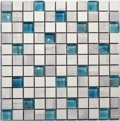 Мозаика Kotto Ceramica СМ 3108 C3 laterizio griz/laterizio bianco/lgrunde glass