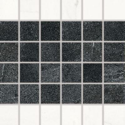Мозаика RAKO VEIN black-white gls. WDM06133 30x30