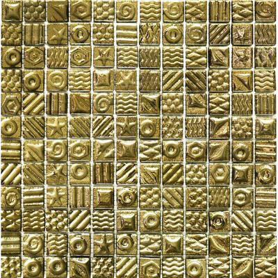 Мозаика стеклянная Grand Kerama моно золото 2252