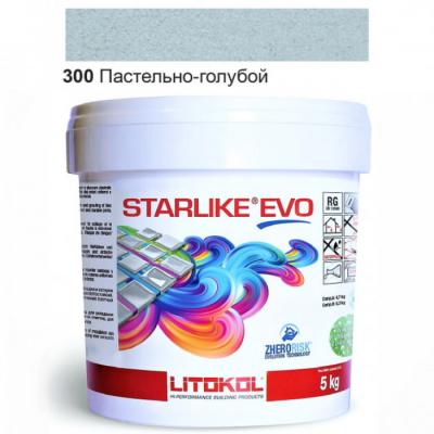Затирка епоксидна для швів Litokol STARLIKE EVO STEVOAPS0005 5 кг 300 пастельно-Блакитний