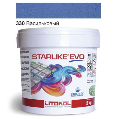 Затирка эпоксидная для швов Litokol STARLIKE EVO STEVOBAV0005 5 кг 330 васильковый