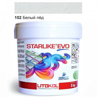 Затирка епоксидна для швів Litokol STARLIKE EVO STEVOBGH0005 5 кг 102 білий лід