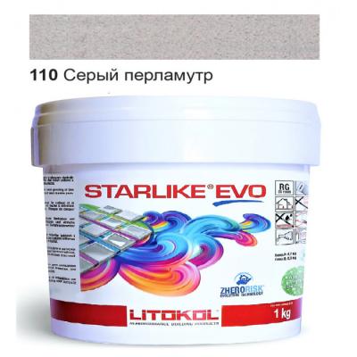 Затирка епоксидна для швів Litokol STARLIKE EVO STEVOGPR0001 1 кг 110 сірий перламутр