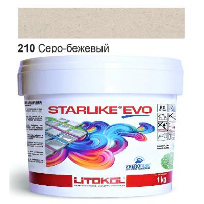 Затирка эпоксидная для швов Litokol STARLIKE EVO STEVOGRE0001 1 кг 210 серо-бежевый
