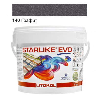 Затирка эпоксидная для швов Litokol STARLIKE EVO STEVONGR0001 1 кг 140 графит