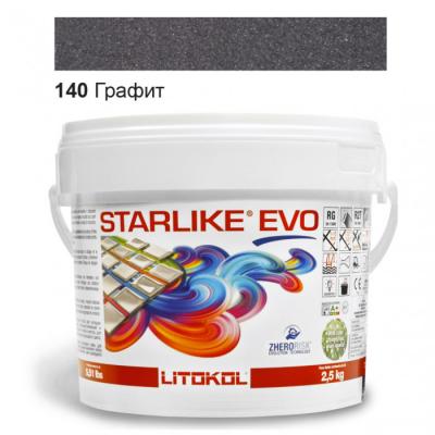 Затирка епоксидна для швів Litokol STARLIKE EVO STEVONGR02. 5 2,5 кг 140 графіт