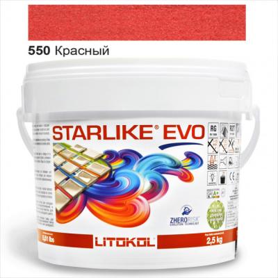 Затирка епоксидна для швів Litokol STARLIKE EVO STEVORRN02. 5 2,5 кг 550 червоний