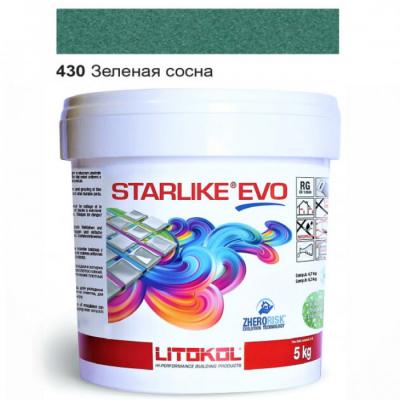 Затирка эпоксидная для швов Litokol STARLIKE EVO STEVOVPN0005 5 кг 430 зеленая сосна