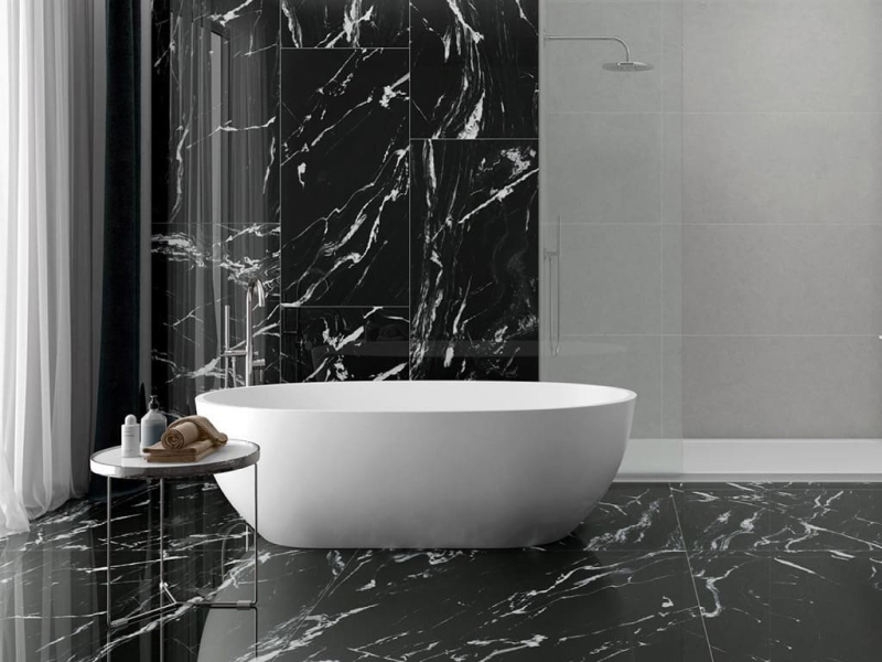 черная плитка керамогранит фото 1