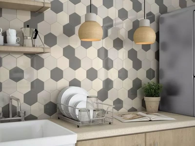 Плитка гексагон керамогранит фото 1