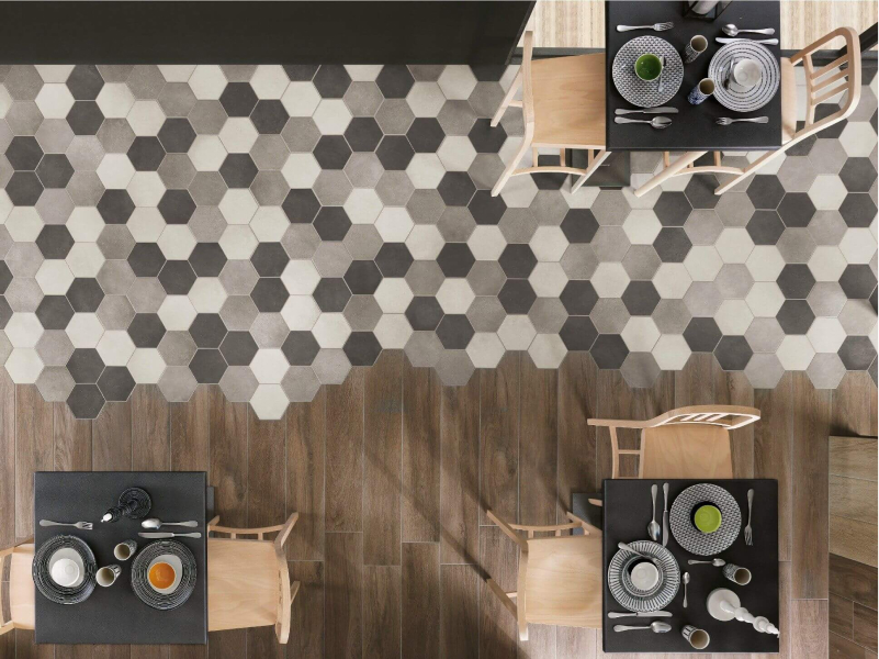 Плитка гексагон керамогранит фото 3