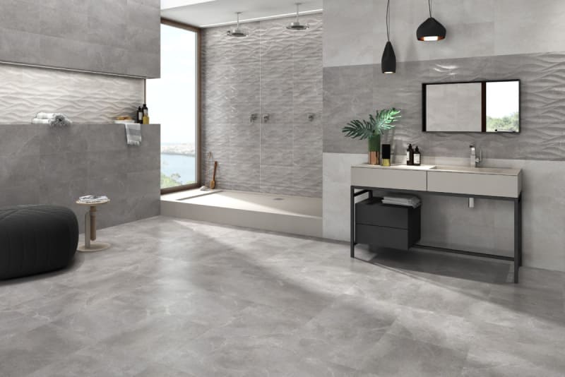 Серая плитка керамогранит фото 1